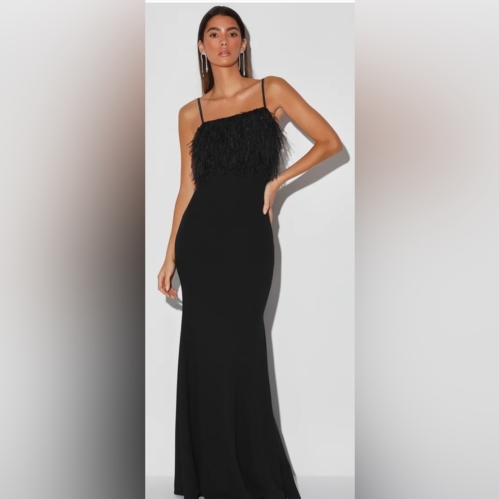 LULUS Glamour As Always Long Dress/Size Medium